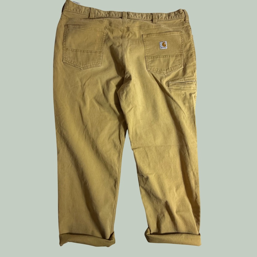 Carhartt Relaxed Fit Canvas Work Pants Mens 40x30 Brown Tan 102517 918 Utility